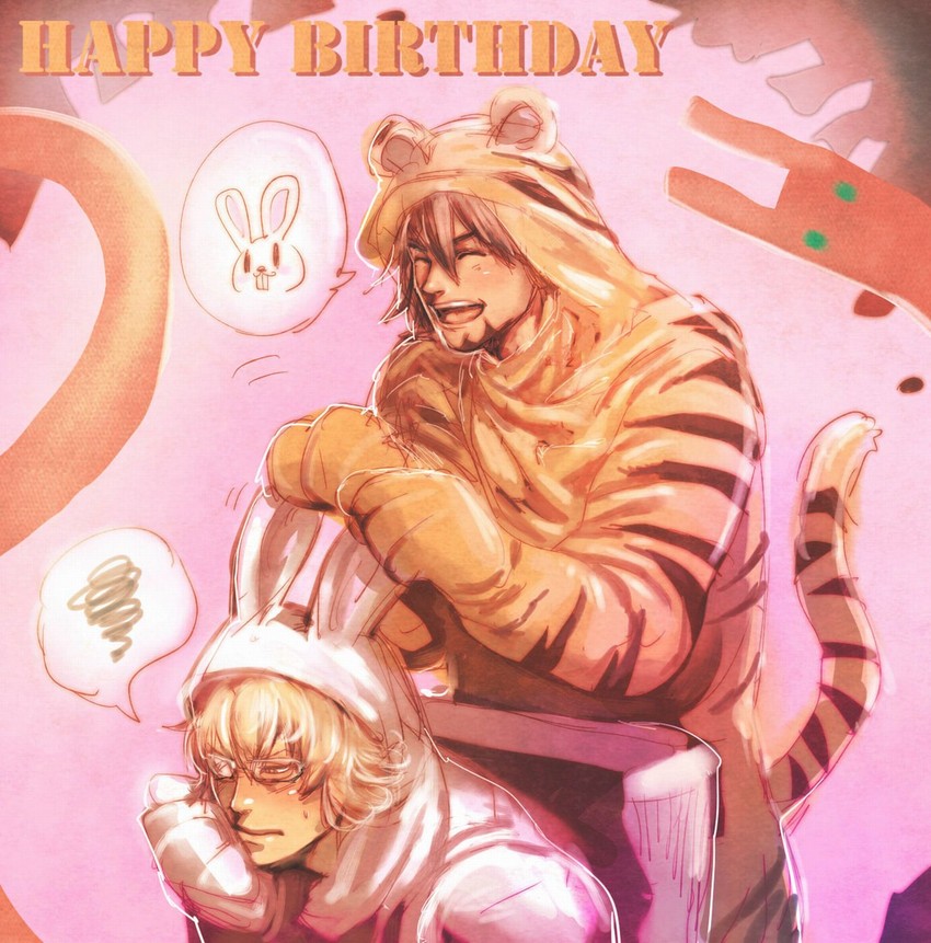 barnaby brooks jr. and kaburagi t. kotetsu (tiger & bunny) drawn by bow_(bhp)