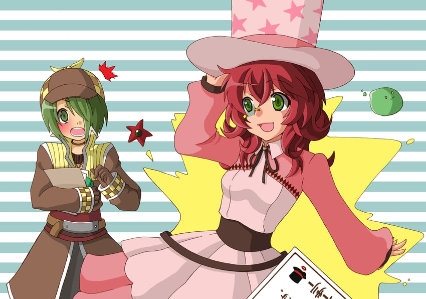 poporing, phantom thief anniversary, and atail ream (ragnarok online) drawn by monou0135