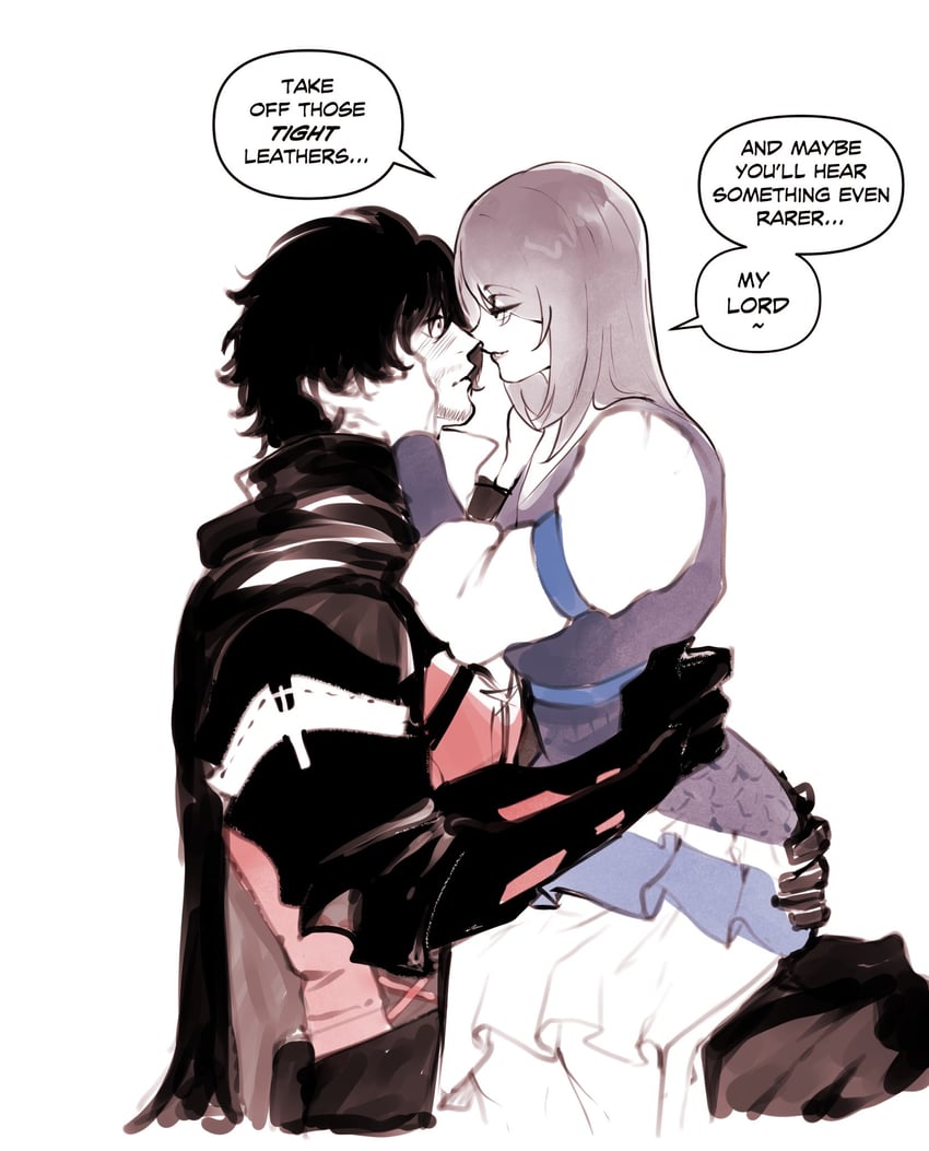 clive rosfield and jill warrick (final fantasy and 1 more) drawn by nyantcha
