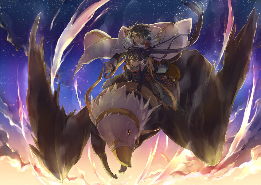 akatsuki and shiroe (log horizon) drawn by james_hotate
