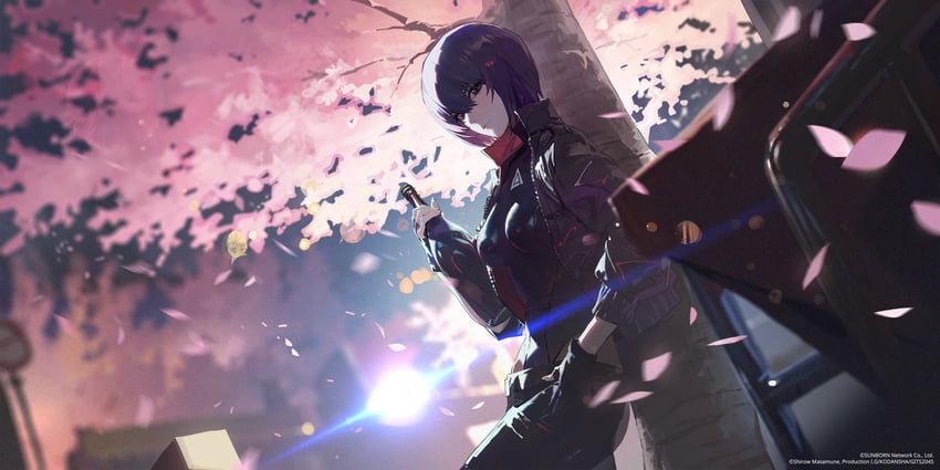 commander and kusanagi motoko (girls' frontline and 2 more)