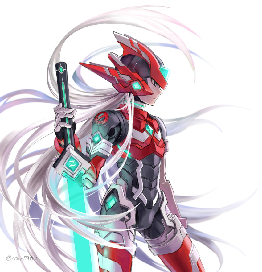 zero and zero(z) (mega man and 1 more) drawn by indesign