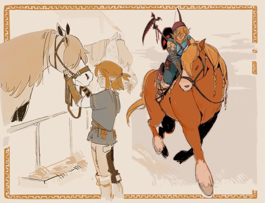 link (the legend of zelda and 2 more) drawn by eclrr