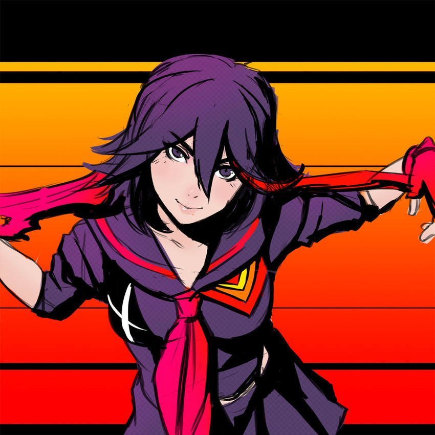 matoi ryuuko and senketsu (kill la kill) drawn by buttjeeeks