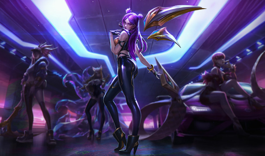 ahri, akali, evelynn, kai'sa, k/da akali, and 3 more (league of legends)