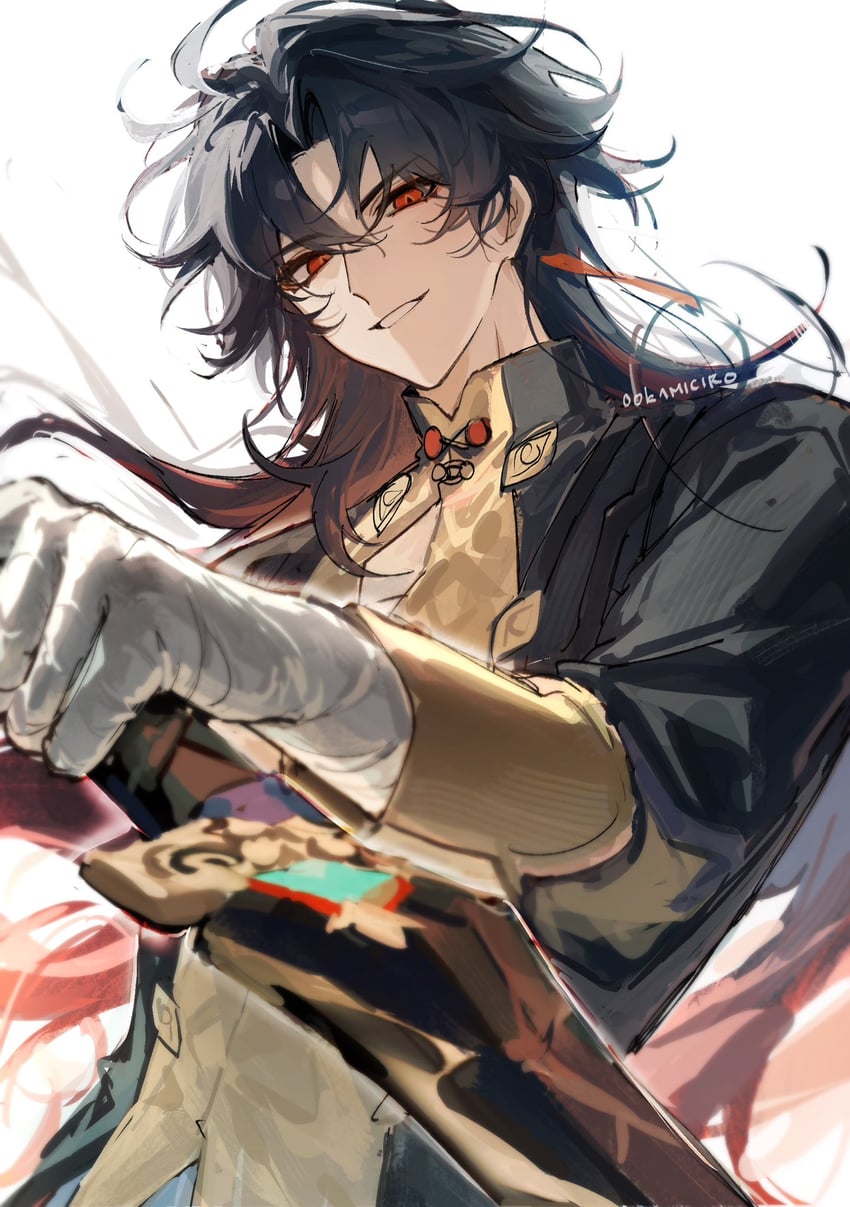 blade (honkai and 1 more) drawn by ookami_ciro