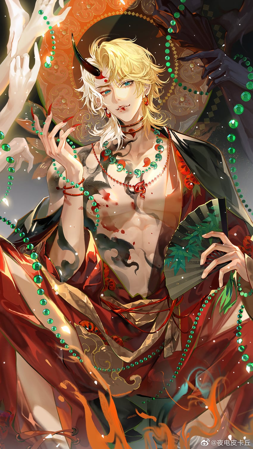 lars rorschach (lovebrush chronicles) drawn by ye_dian_pikaqiu