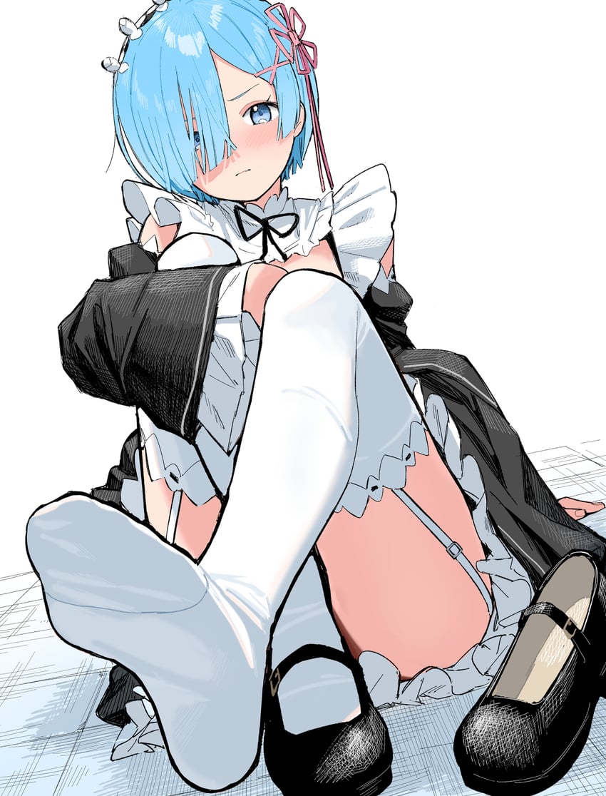 rem (re:zero kara hajimeru isekai seikatsu) drawn by mameroku