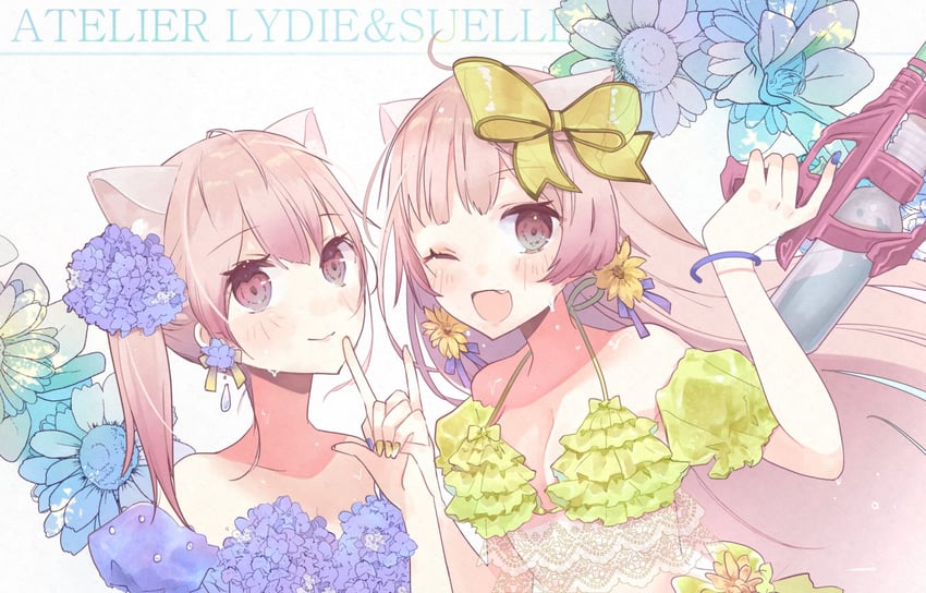 suelle malen and lydie malen (atelier and 1 more) drawn by kuromame_(honey_728)
