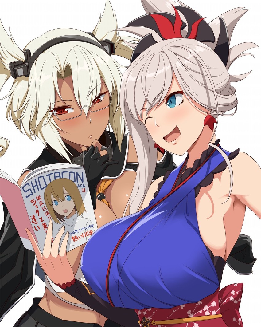 musashi, miyamoto musashi, and musashi kai (kantai collection and 2 more) drawn by kloah