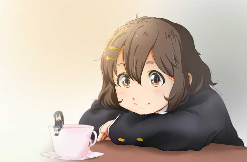 nakano azusa and hirasawa yui (k-on!) drawn by kanau