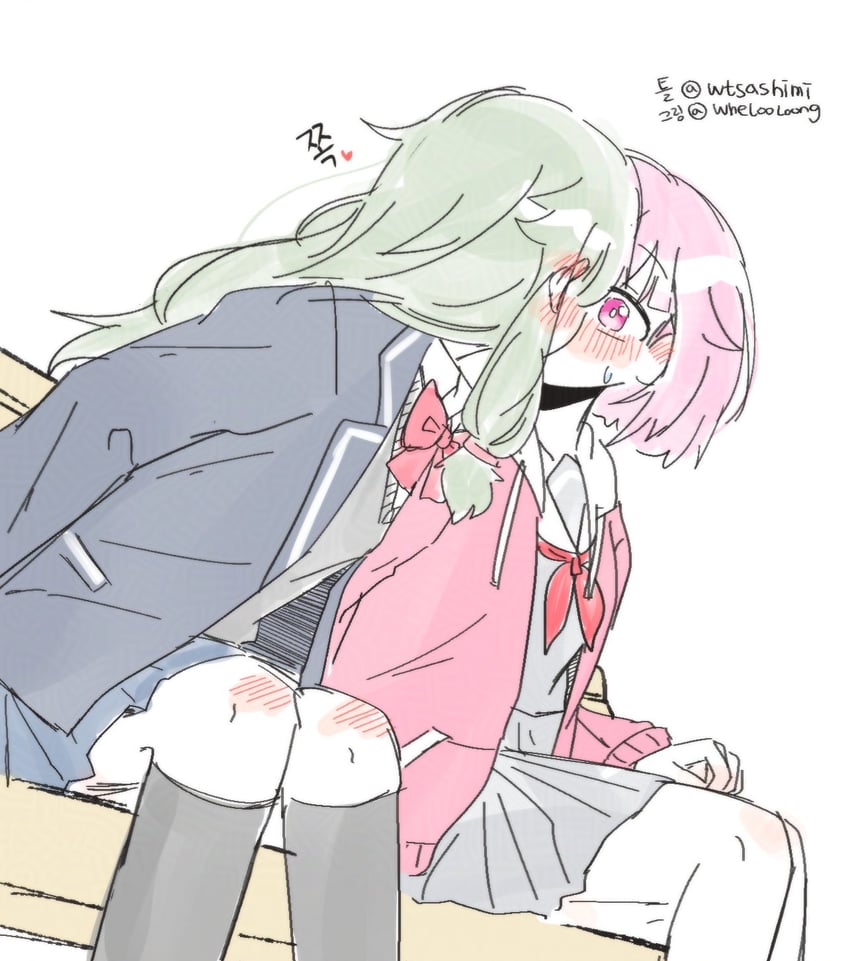 ootori emu and kusanagi nene (project sekai) drawn by wheloo3rd