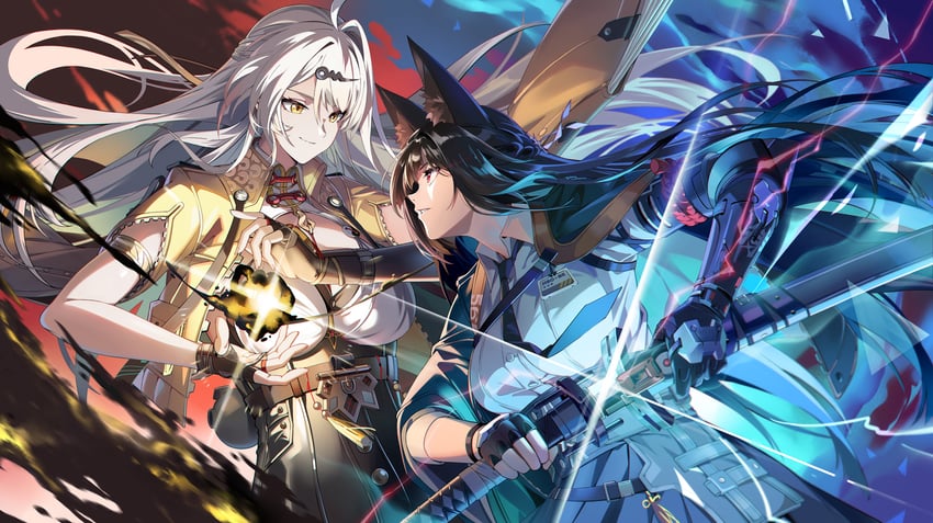 hoshimi miyabi and yixuan (zenless zone zero) drawn by neko_(yanshoujie)