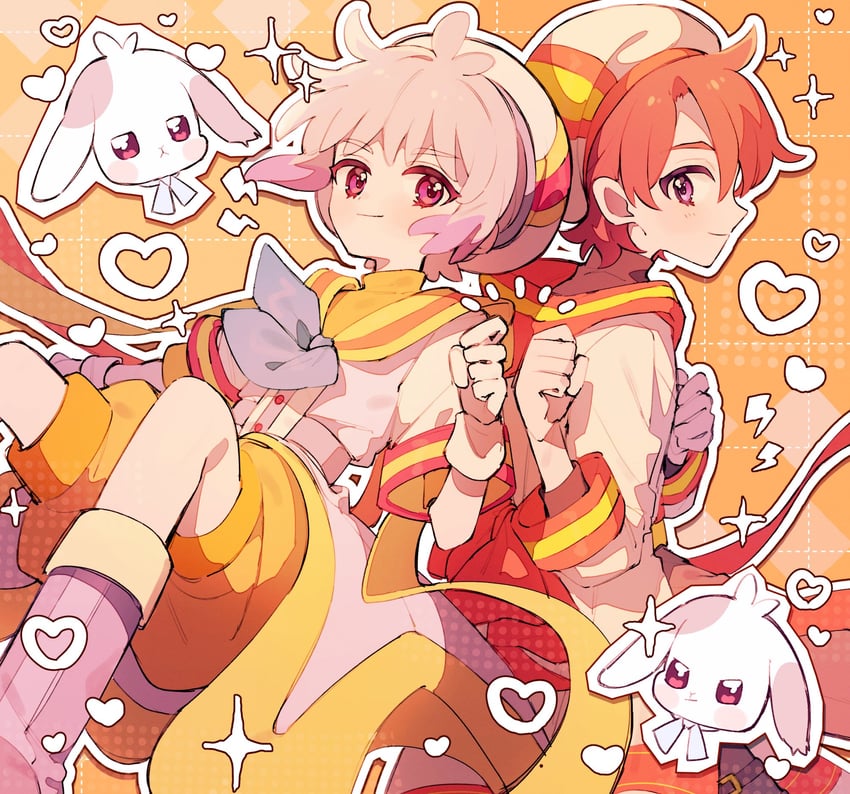 toyama satoru, daifuku, and toyama daifuku (precure and 1 more) drawn by kannagi6