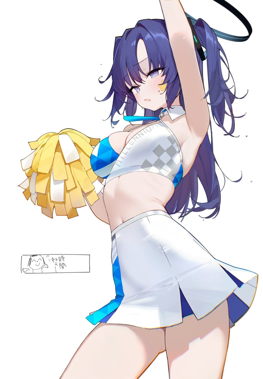 sensei, yuuka, and doodle sensei (blue archive) drawn by harenchi