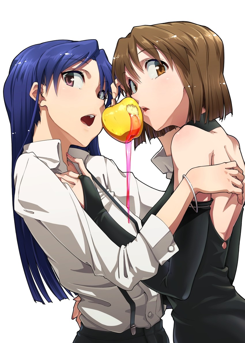 kisaragi chihaya and hagiwara yukiho (idolmaster) drawn by aya_shachou