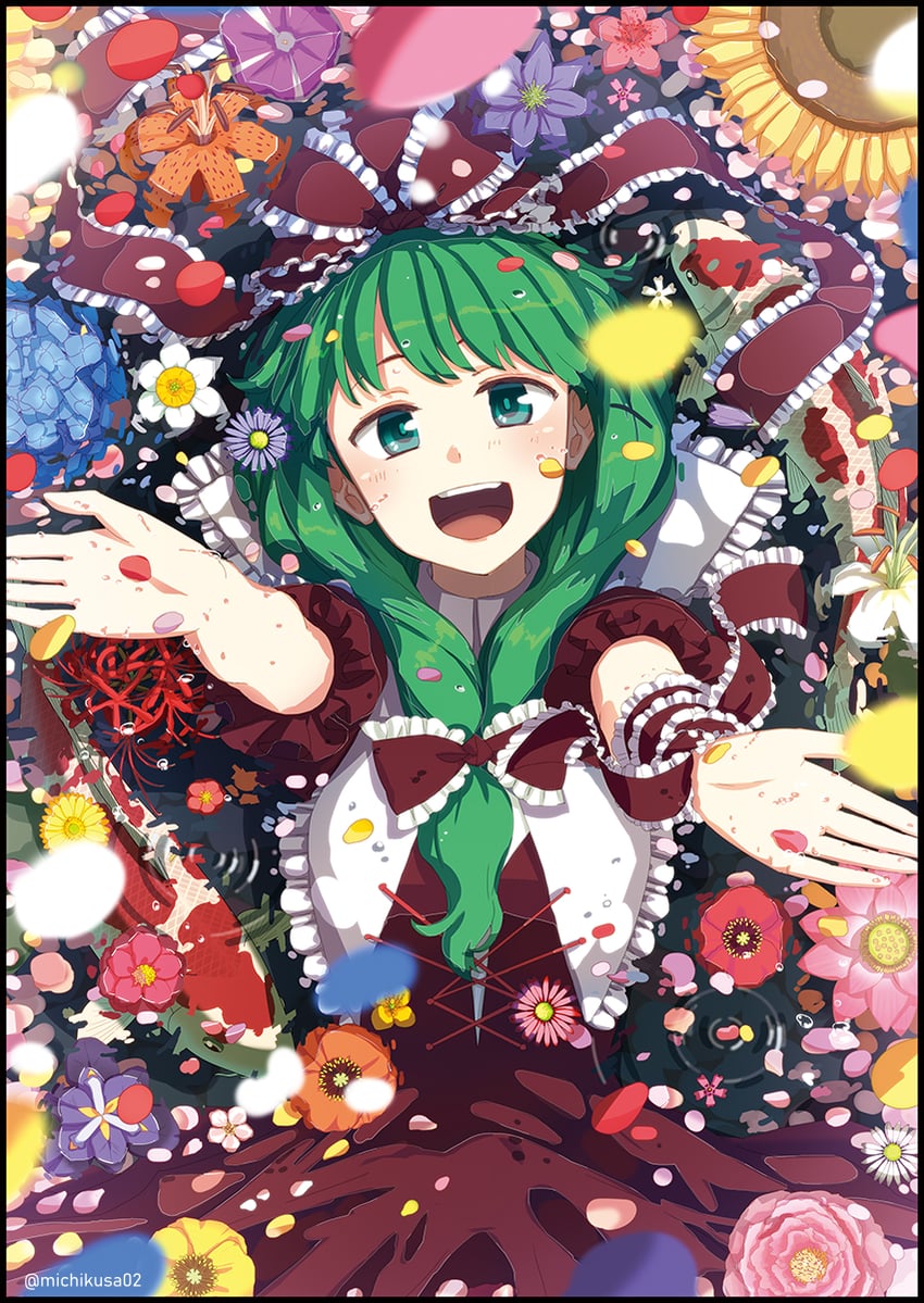 kagiyama hina (touhou) drawn by takuzui