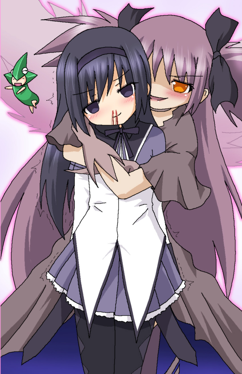 akemi homura, kaname madoka, kriemhild gretchen, and ume-sensei (mahou shoujo madoka magica) drawn by hayashiya_zankurou