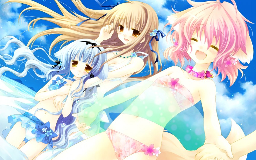 wanko, lily, and touko (wanko to lily) drawn by sakurazawa_izumi