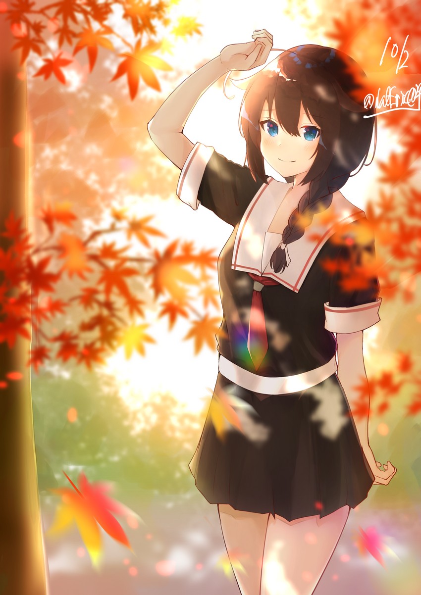 shigure and shigure kai ni (kantai collection) drawn by shiina_aoi