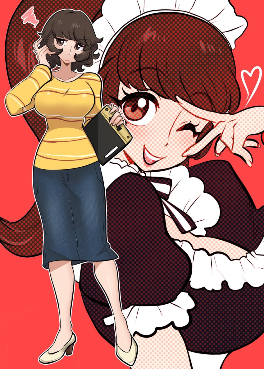 kawakami sadayo (persona and 1 more) drawn by missandydandy