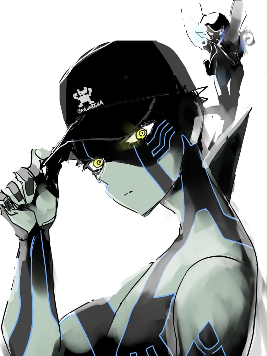 demi-fiend and pixie (shin megami tensei and 1 more) drawn by kusakarimishio