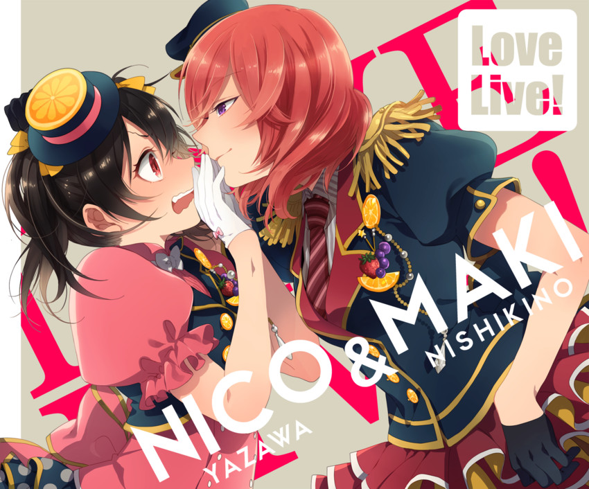 nishikino maki and yazawa nico (love live! and 2 more) drawn by katase_waka