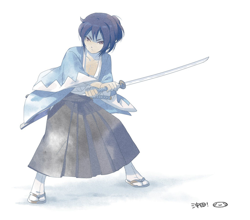 okita souji (inazuma eleven and 2 more) drawn by mizuhara_aki