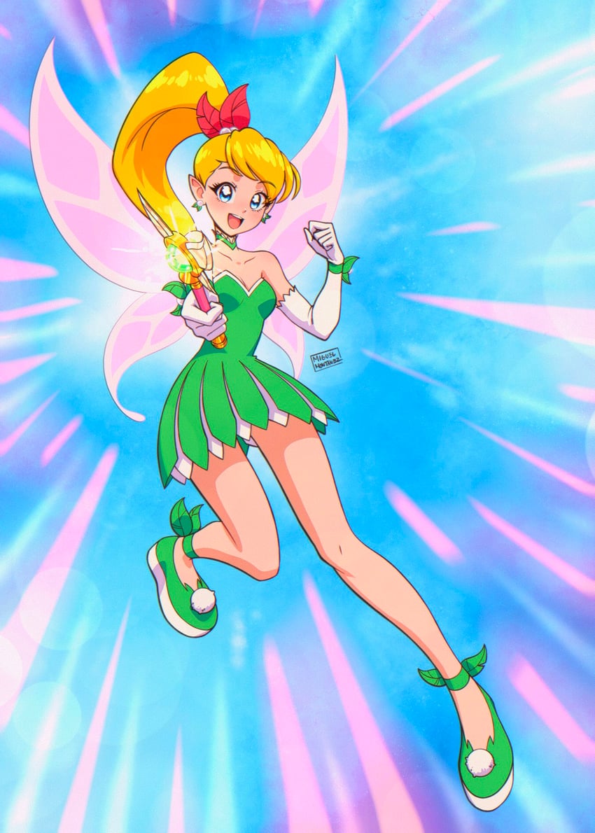 tinker bell (precure and 1 more) drawn by mrmiguelart