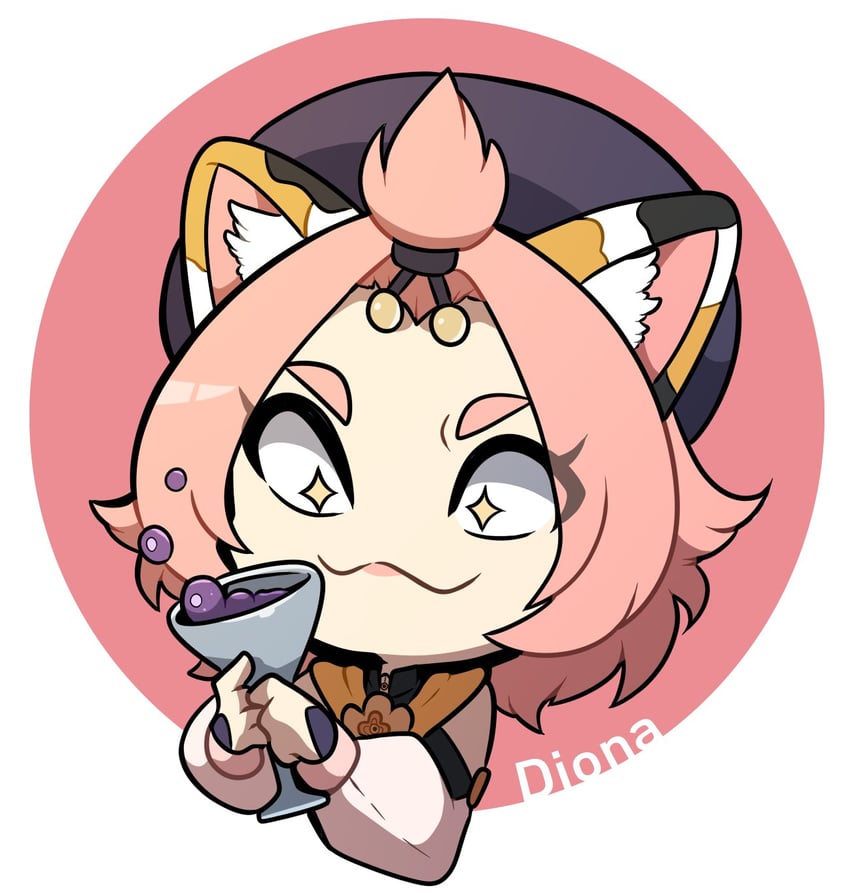 diona (genshin impact) drawn by kinkymation
