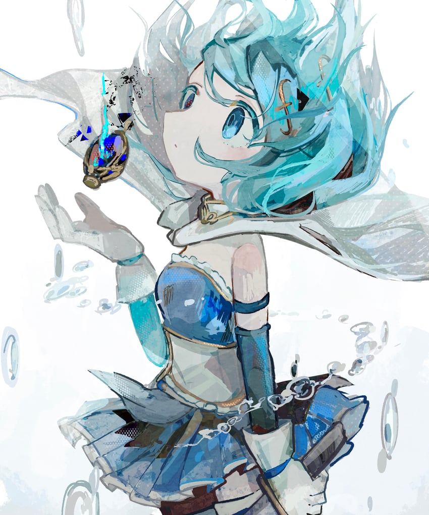 miki sayaka (mahou shoujo madoka magica) drawn by soresaki
