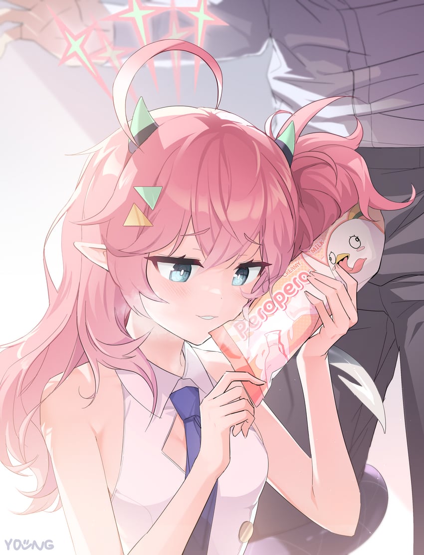 sensei, peroro, and momoka (blue archive) drawn by y0ung