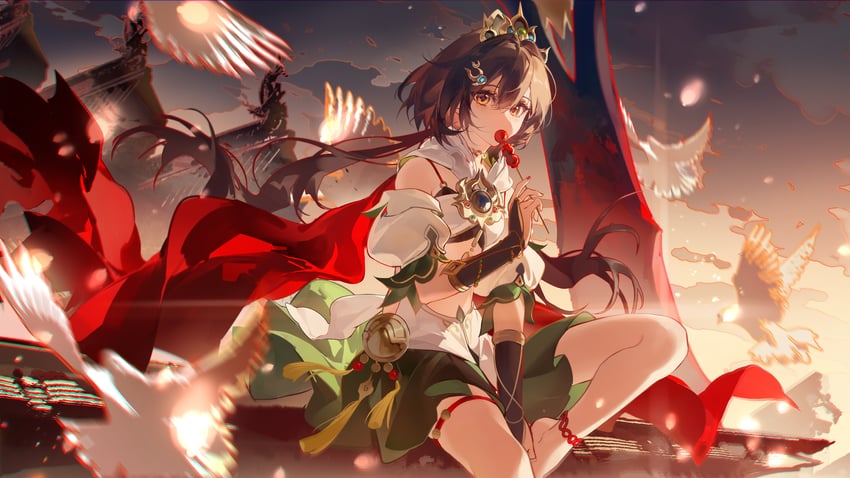 yunli (honkai and 1 more) drawn by sanyue_qiushi