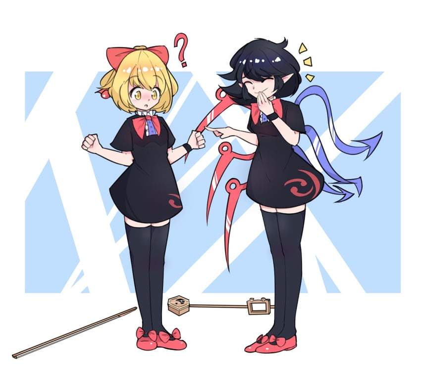 houjuu nue and satsuki rin (touhou) drawn by eosd2002