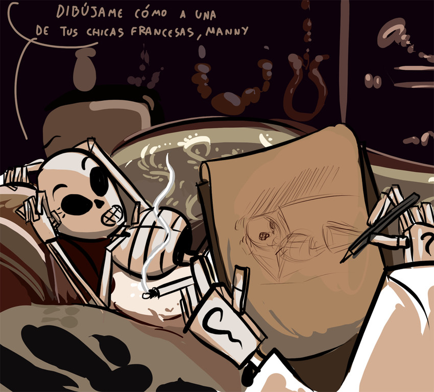 manuel calavera and mercedes colomar (titanic and 1 more) drawn by mario_grant