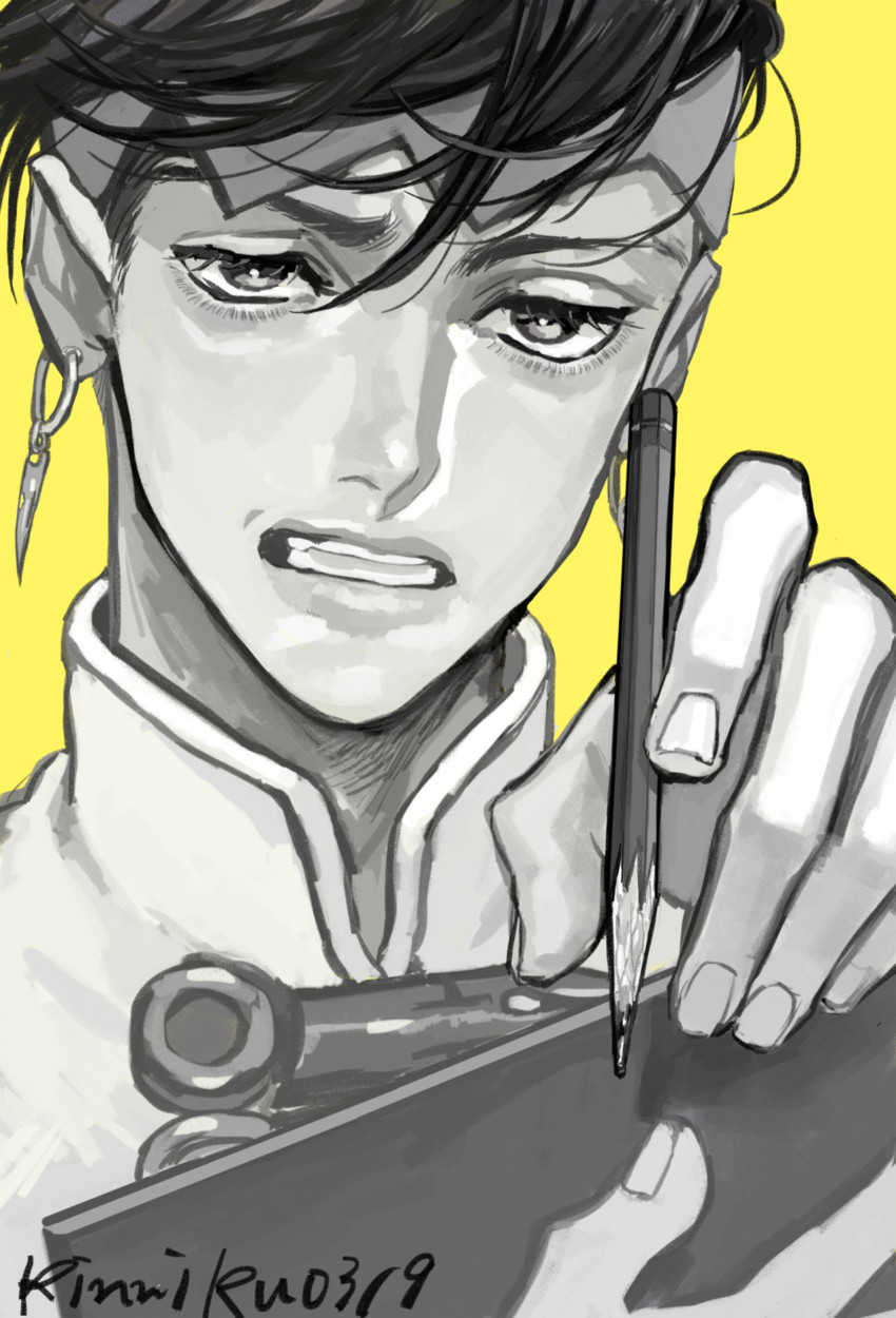 kishibe rohan (jojo no kimyou na bouken and 1 more) drawn by supocon