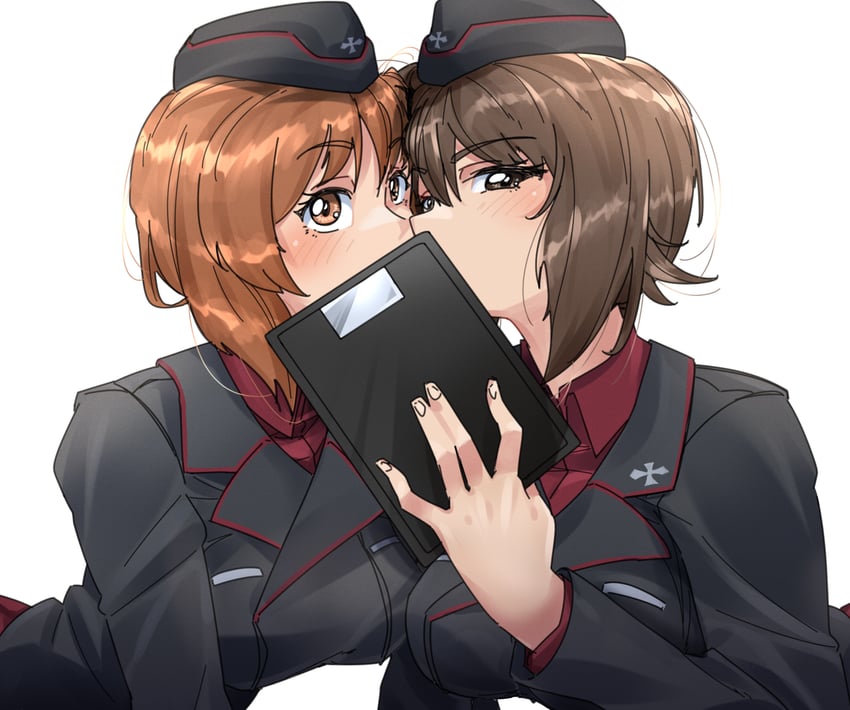 nishizumi miho and nishizumi maho (girls und panzer) drawn by huaronanago