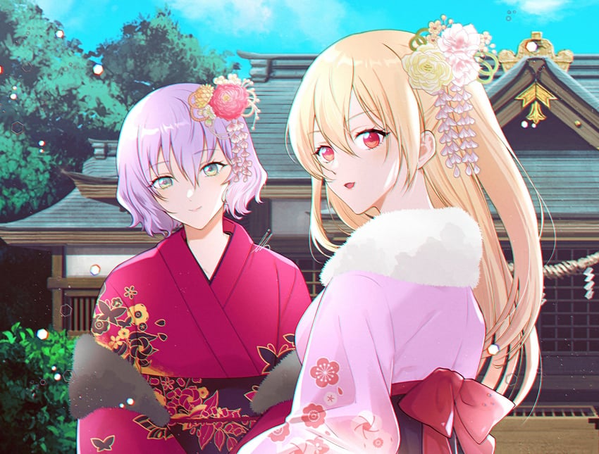 alisa reinford and sharon kreuger (eiyuu densetsu and 2 more) drawn by il_(il_suffered)