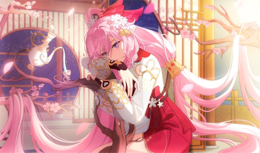 elysia (honkai and 1 more) drawn by xuan_xuan_xuan_za