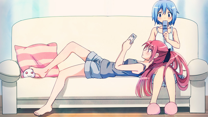 miki sayaka and sakura kyoko (mahou shoujo madoka magica) drawn by piroaki