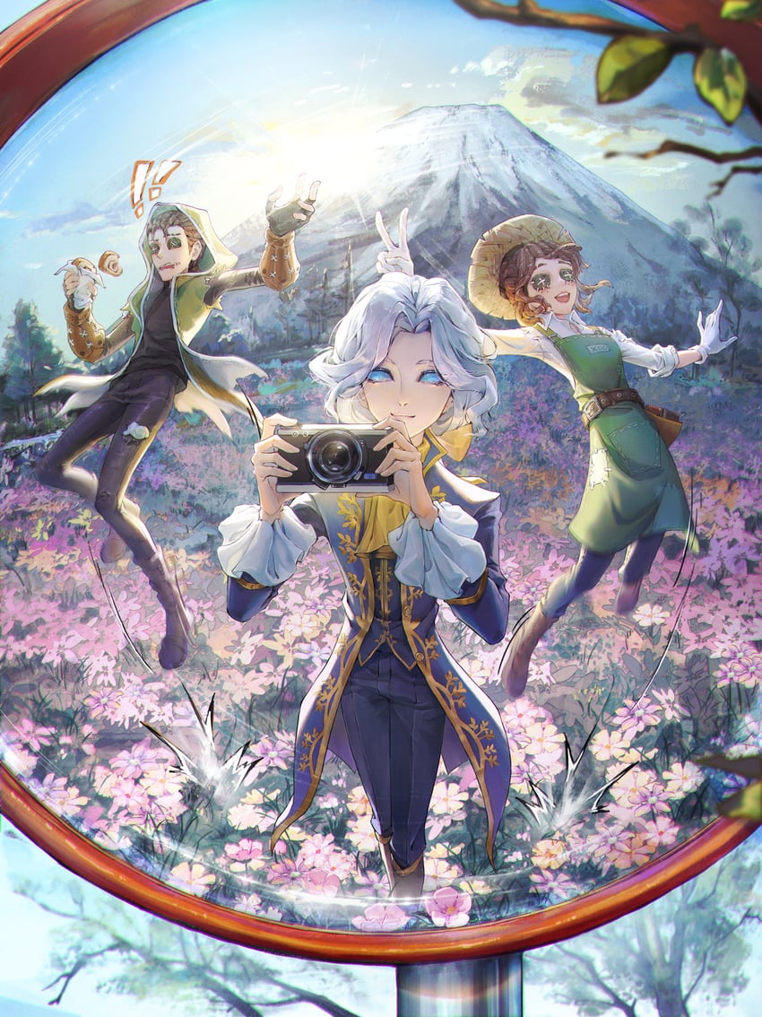 emma woods, joseph desaulniers, and naib subedar (identity v) drawn by dengyuantai