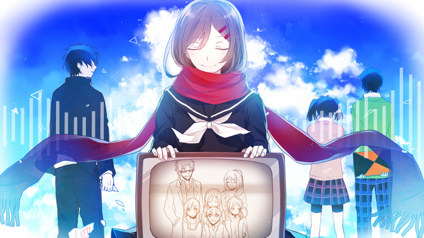 tateyama ayano, kisaragi shintarou, kido tsubomi, kano shuuya, seto kousuke, and 4 more (kagerou project and 1 more) drawn by hoshiyui_tsukino