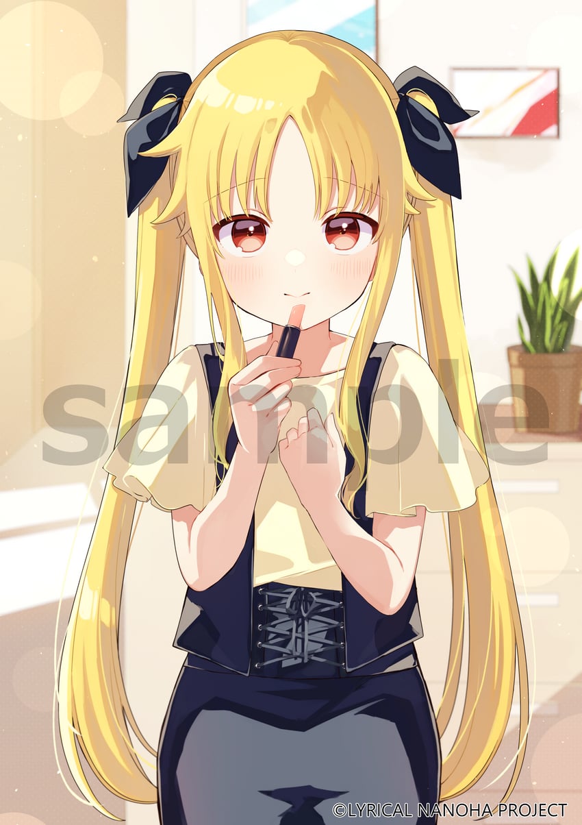 fate testarossa (lyrical nanoha and 2 more) drawn by sofra