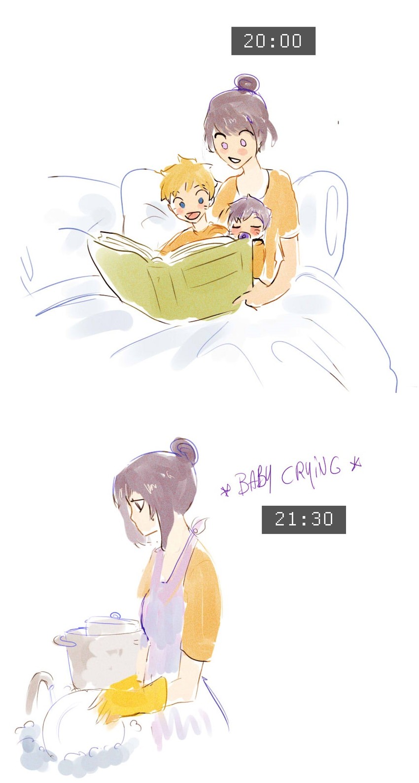 hyuuga hinata, uzumaki boruto, and uzumaki himawari (naruto) drawn by j.yuuba