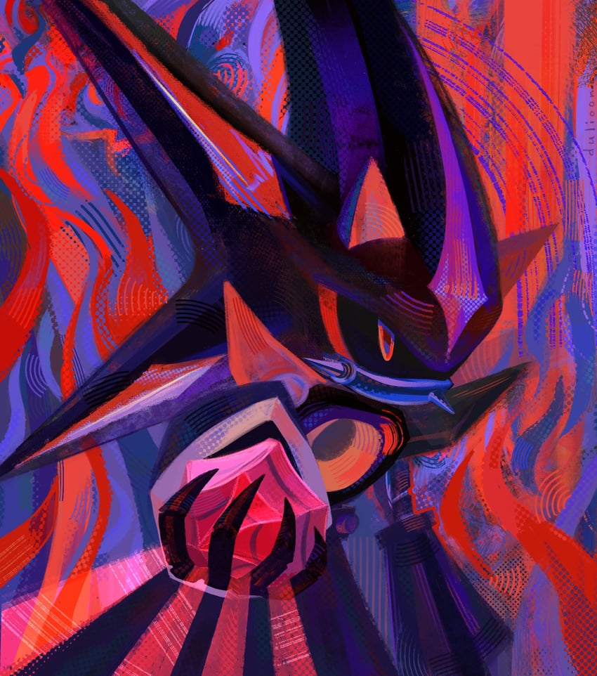 metal sonic and neo metal sonic (sonic and 1 more) drawn by dulioon