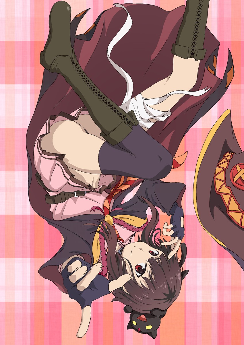 megumin and chomusuke (kono subarashii sekai ni shukufuku wo!) drawn by oyaji2436