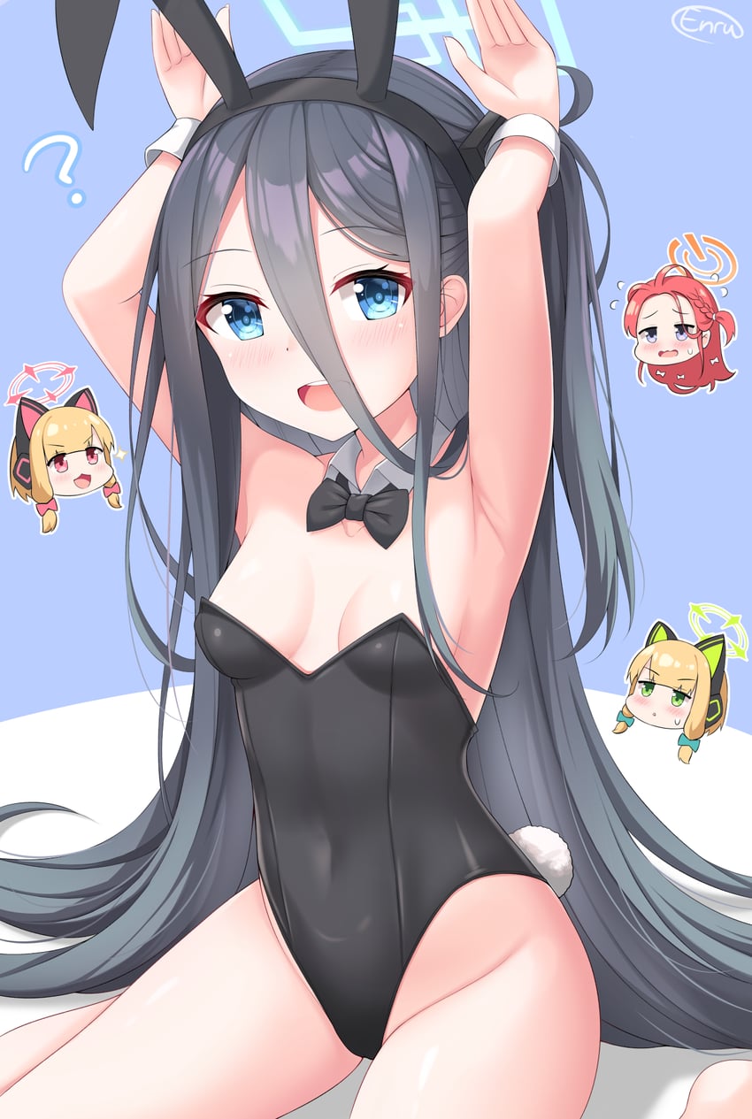 aris, momoi, midori, and yuzu (blue archive) drawn by enru