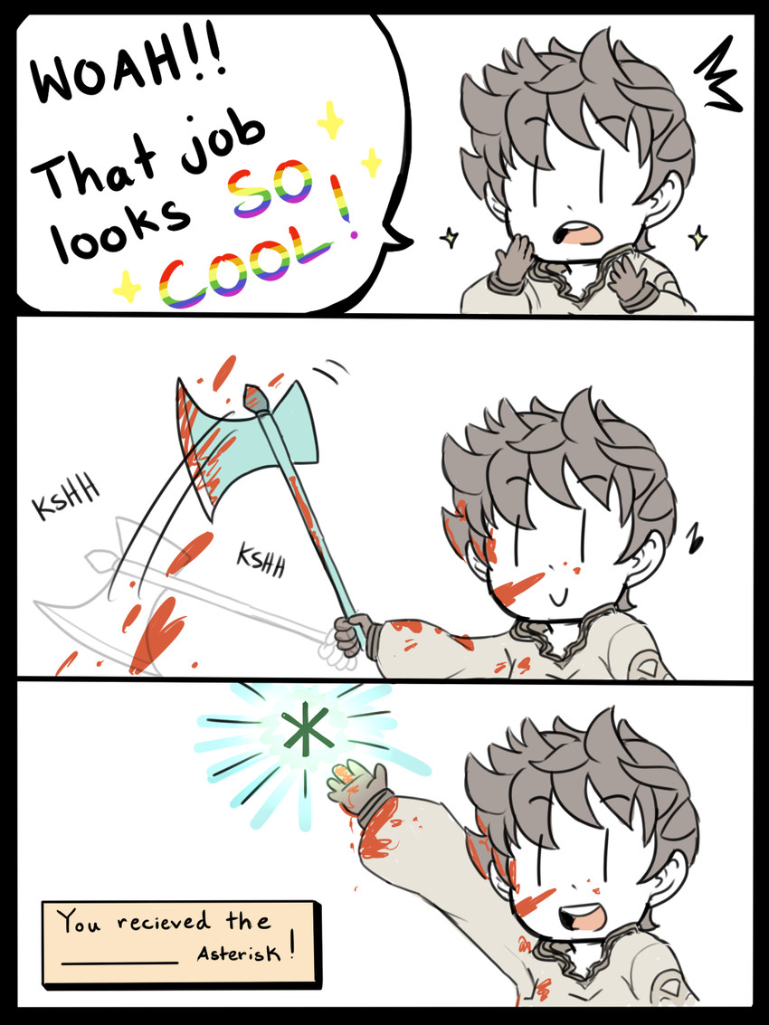 tiz arrior (bravely default and 1 more) drawn by hawaiian-britt