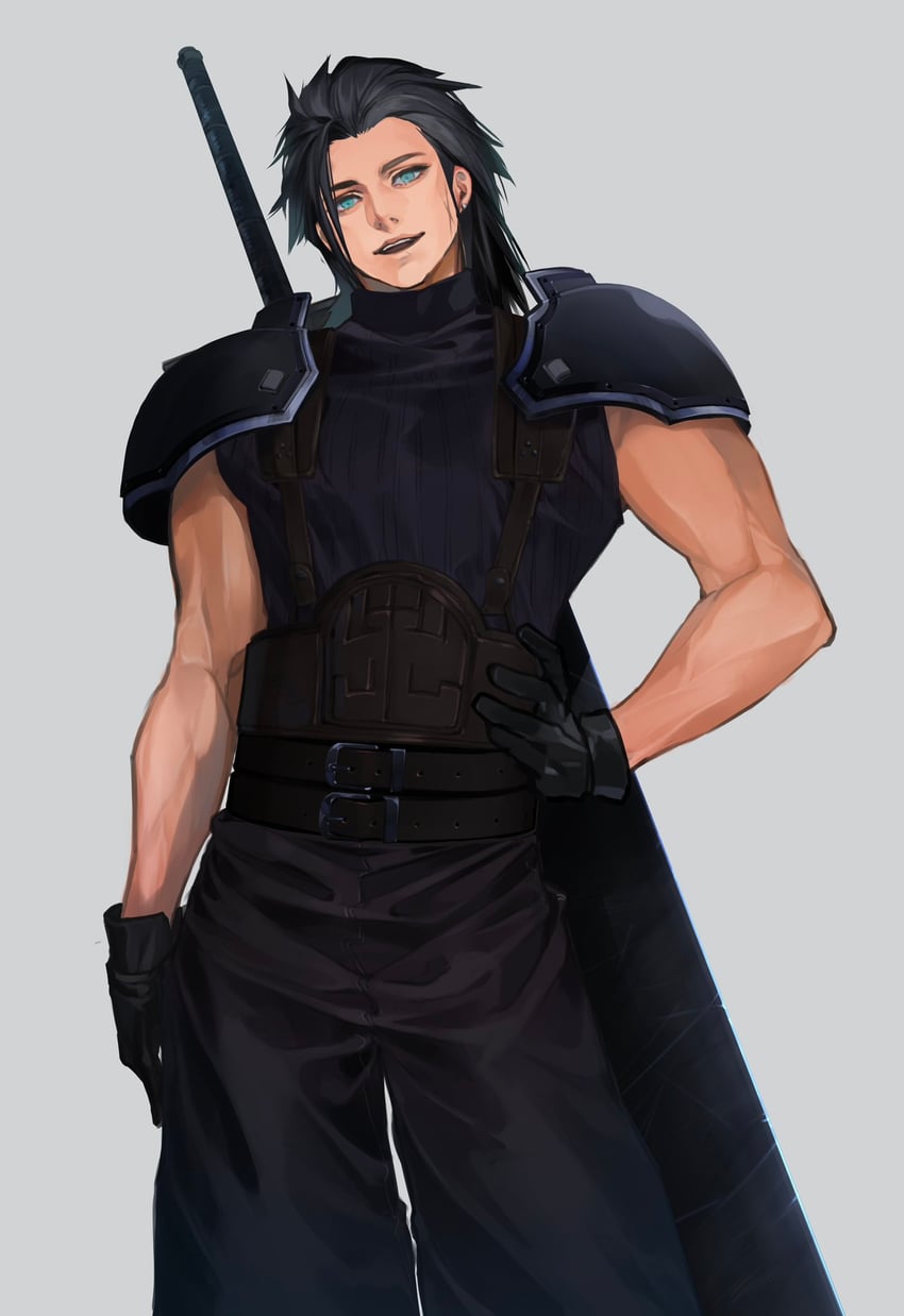zack fair (final fantasy and 2 more) drawn by nini_tw99
