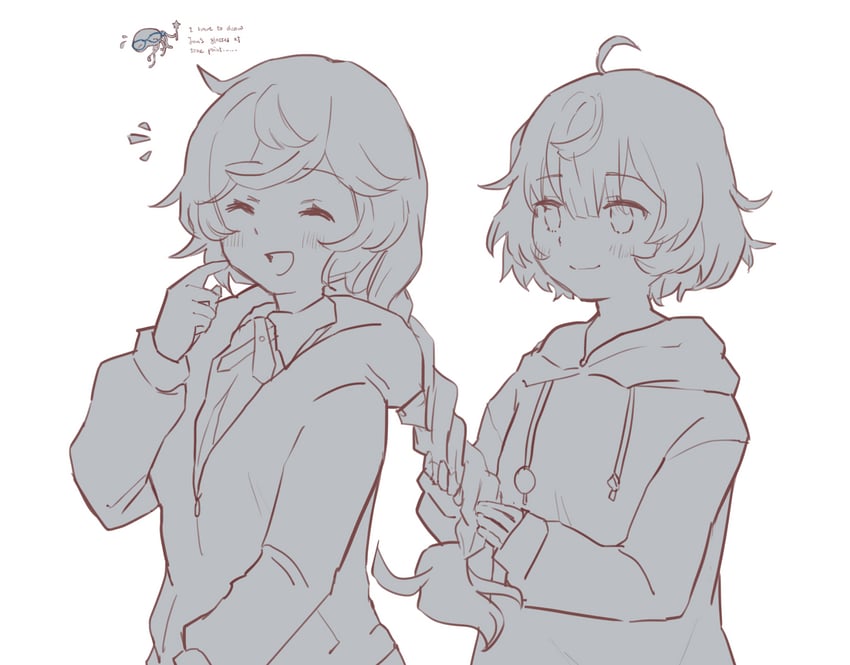 miwa mitsune and kazari jun (mahou shoujo madoka magica and 1 more) drawn by homocacti